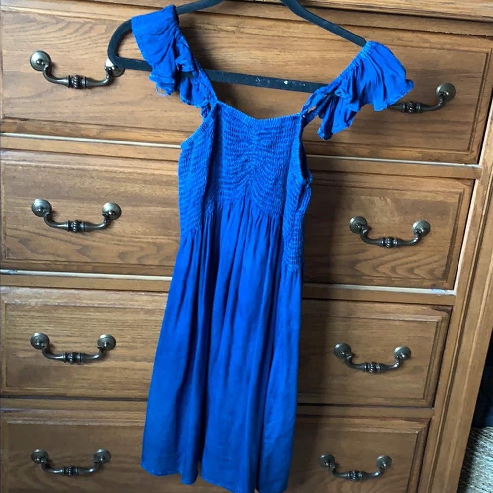 Denim blue dress